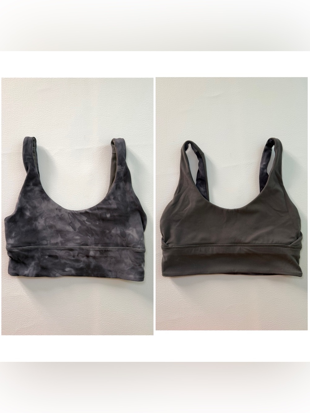 Lululemon Align Reversible Sports Yoga Bra Diamond Dye Graphite Grey SIZE 6